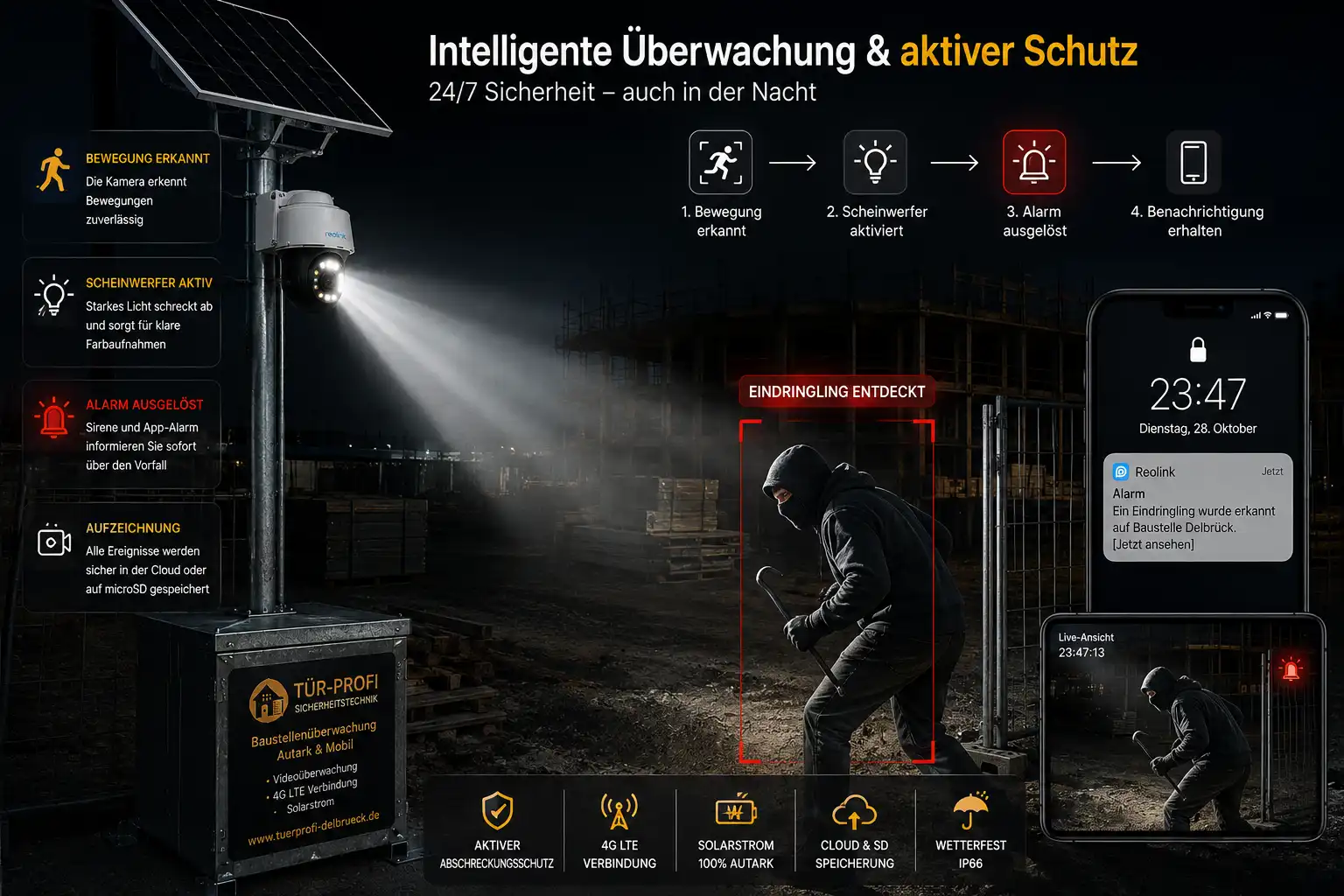 Autarkes LTE-System für Baustellenüberwachung